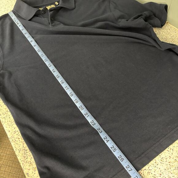 Barbour Men’s Navy Polo Collar Short Sleeve Shirt Blue XL Extra Large Golf - Picture 6 of 6